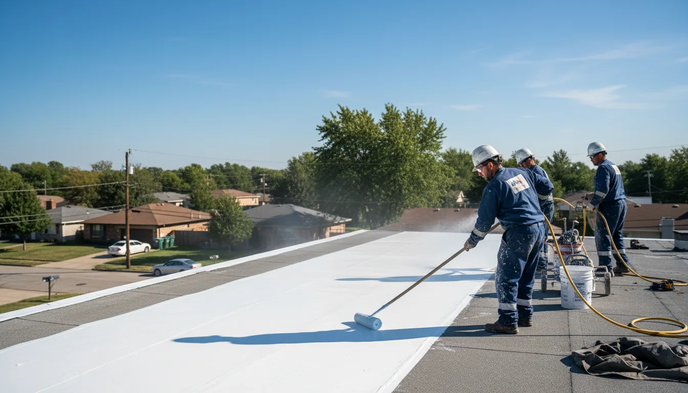 Commercial roof coating in Sidman, PA near me